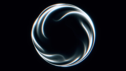 Abstract Circular Fractal Formation Background Rendering