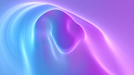Abstract Teal and Magenta Liquid Tunnel Fly Through Background