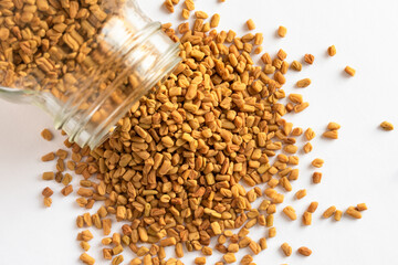 Fenugreek Spilled from a Jar