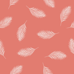 Simple tropical leaf repeat pattern design