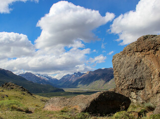 Fototapeta premium Landscape in the mountains of Patagonia Argentina