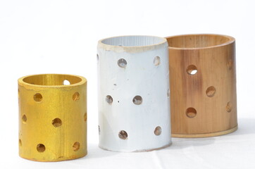 Simple stationery bamboo holders