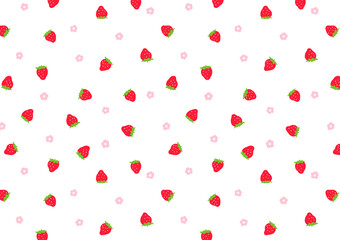 2wayいちご柄-白