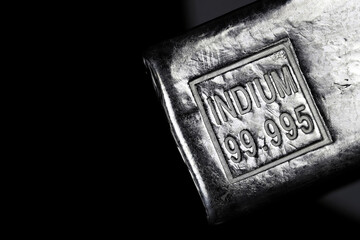 marking on 99.995% fine indium ingot