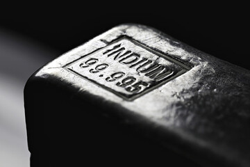 marking on 99.995% fine indium ingot