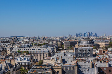 Fototapeta na wymiar Panorama of Paris. France. View from Centre Georges Pompidou. 