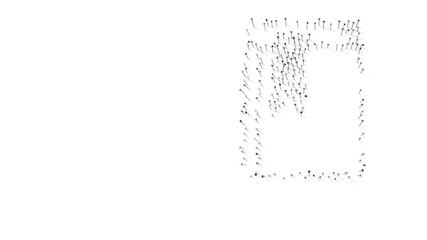 Obraz premium 3d rendering of nails in shape of symbol of agenda with shadows isolated on white background