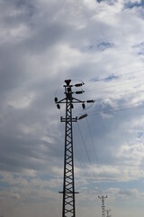 Obraz premium power line tower