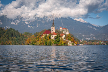 Church of the Assumption of Mary in Lake Bled, Slovenia