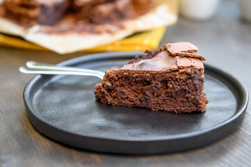 chocolate pie. Breakfast for tea