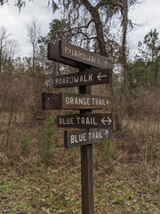 Trail signpost