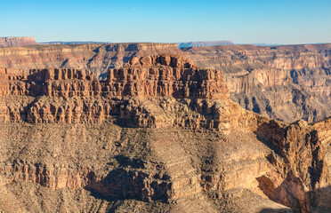 Amazing view of the Grand Canyon, near the Skywalk observation deck. Arizona. United States of America
