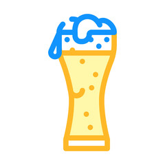 beer drink for relax color icon vector illustration