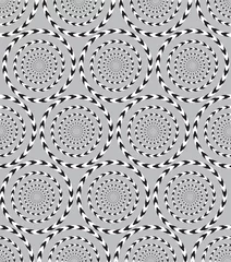 Visual illusion of rotation. Seamless background © Grigory