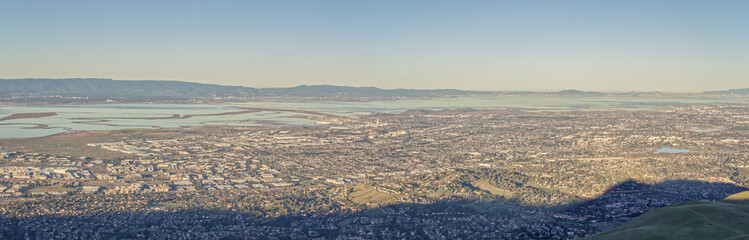 Obraz premium San Francisco Bay Area from Mission Peak
