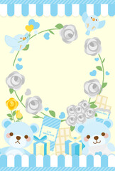 ホワイトデーポストカード : White day post card