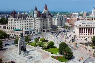 Tuinposter Aerial view of downtown Ottawa © paulmckinnon
