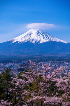 mountain Mount Fuji in Japan 