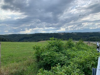 hiking in the mountains