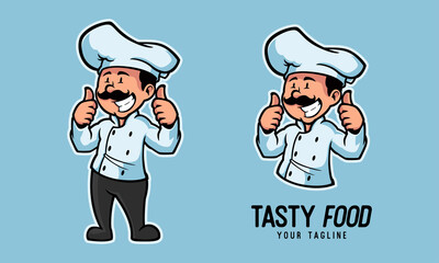 chef mascot logo