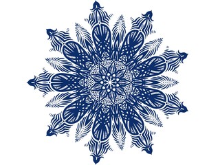 Mandala ornament creative work. Digital art illustration