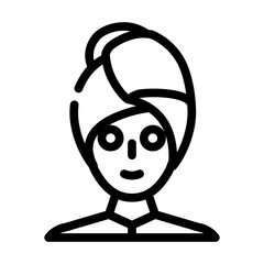 spa relax line icon vector illustration flat