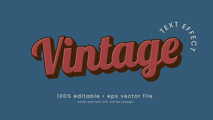 Vintage Text Effect Design