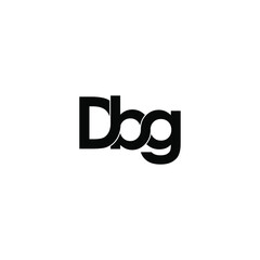 dbg letter original monogram logo design