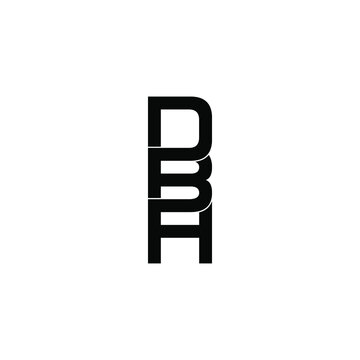 dbh letter original monogram logo design