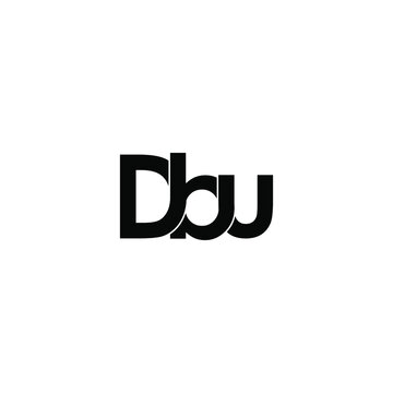dbu letter original monogram logo design
