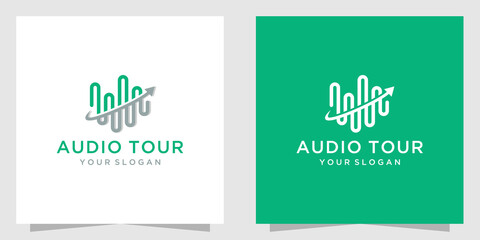 Audio tour logo design inspiration