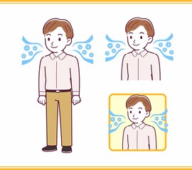 Young office worker man