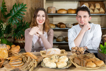 The handsome baker, with his new attractive saleswoman and extraordinary personal charm, want to...