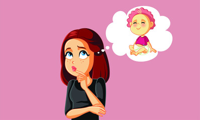 Woman Thinking about Having a Baby
