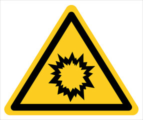 Warning From explosions or explosions fragments