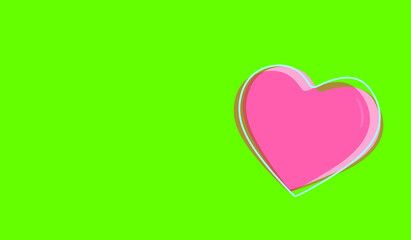 Passion, relationship. Set of hearts. Illustration to congratulate or communicate love, affection. Combination effect on design elements. Symbol of feeling. Space, copy paste. Letter.