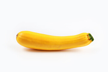 Fototapeta na wymiar Close-up Of Yellow Zucchini Against White Background