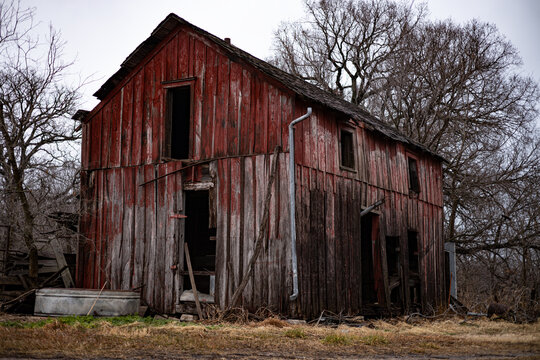 Old Abandoned Weathered Barn