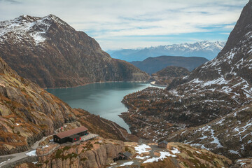 Obraz premium Barrage d'Emosson, Valais, Suisse
