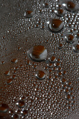 Water drops macro from a plastic bottle modern background high quality prints fifty megapixels