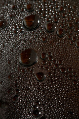 Water drops macro from a plastic bottle modern background high quality prints fifty megapixels