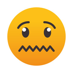 icon of emoji Confounded Face, colorful design