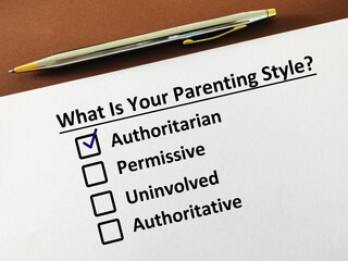 Questionnaire about parenting