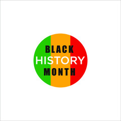 logo design vector icon templet black history month