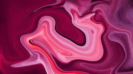colorful light pink and pink swirl abstract luxury spiral texture and paint liquid acrylic pattern on black.