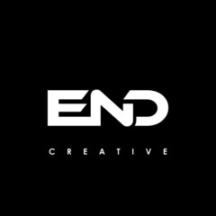 END Letter Initial Logo Design Template Vector Illustration