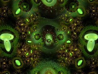 Imaginatory fractal background Image