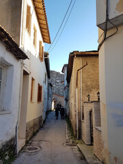 ioannina city buildings road walking around in the city