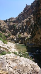 Preveli canyon beach palm crete