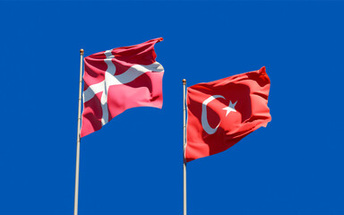 Flags of Denmark and Denmark.